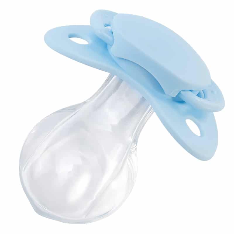 SmallShield Adult Sized Pacifier 3 Pack-Ivory,Blue,Pink