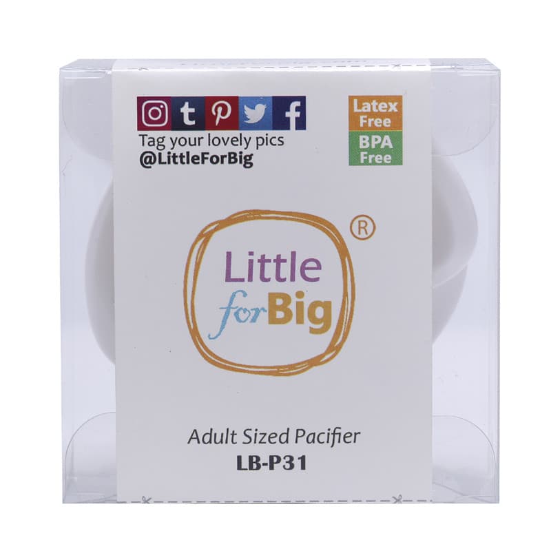 Generation 1 Adult Sized White Pacifier