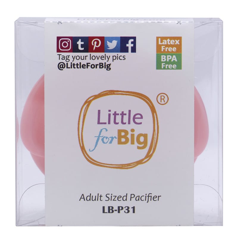 LB-P31-Pink (1) Generation 1 Adult Sized Pink Pacifier