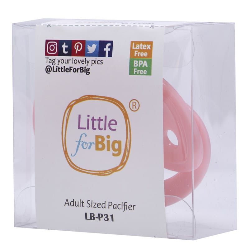 LB-P31-Pink (3) Generation 1 Adult Sized Pink Pacifier