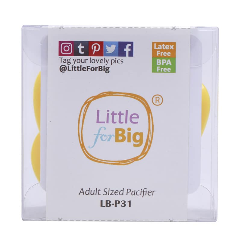 Generation 1 Adult Sized Yellow Pacifier