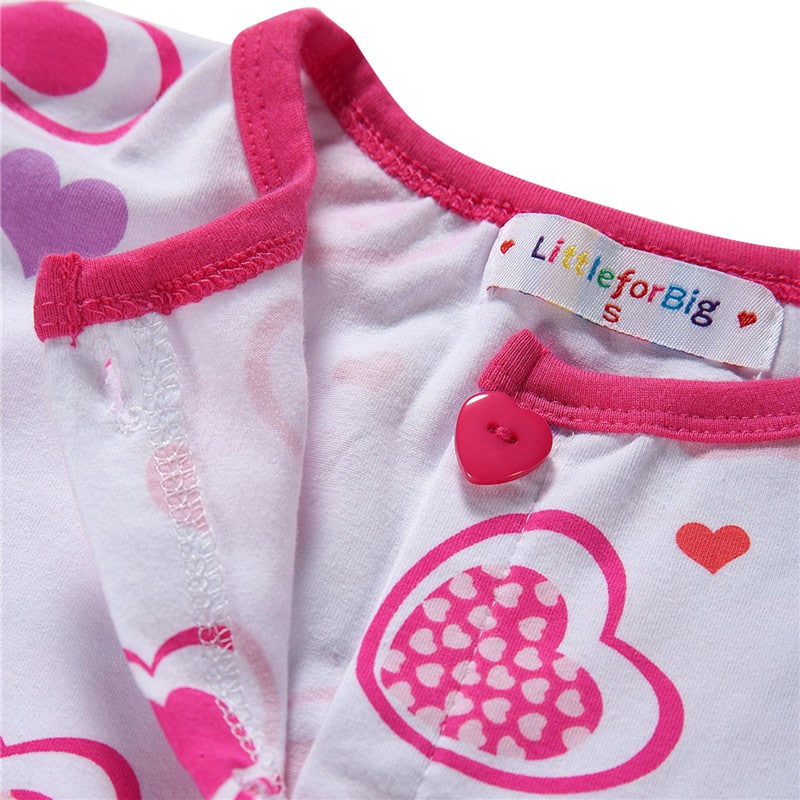 Princess Hearts Front Snap Onesie Bodysuit