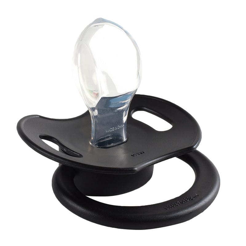LB-P88-Black53 GEN-II Adult Sized Black Pacifier