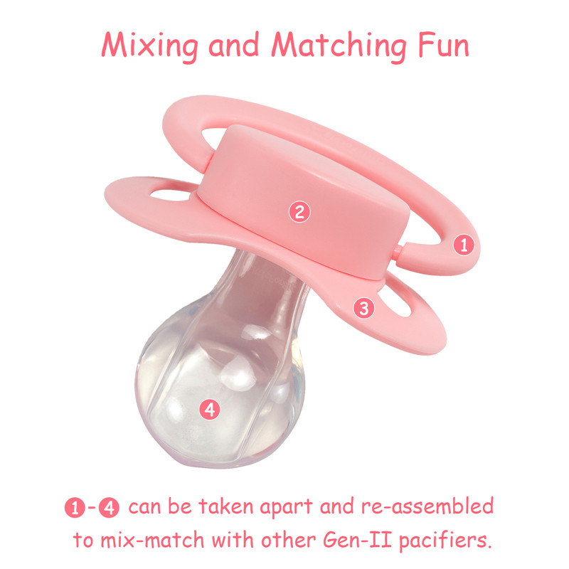 GEN-II Adult Sized Pink Pacifier