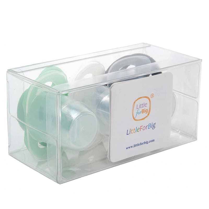 GEN-II Adult Sized Pacifier 3 Pack- Green Black White