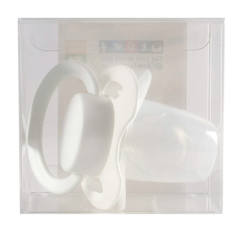 LB-P88W3 GEN-II Adult Sized White Pacifier