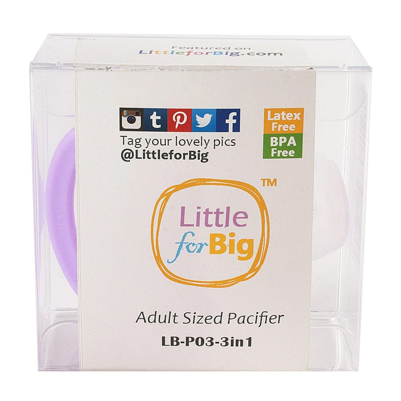 LB-P88Z21 GEN-II Adult Sized Purple Pacifier