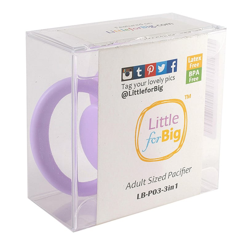 LB-P88Z23 GEN-II Adult Sized Purple Pacifier
