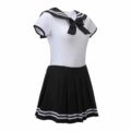 Cosplay Magical Girls Black Onesie Skirt Set