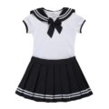 Cosplay Magical Girls Black Onesie Skirt Set