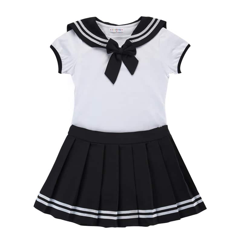 Cosplay Magical Girls Black Onesie Skirt Set