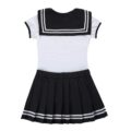 Cosplay Magical Girls Black Onesie Skirt Set