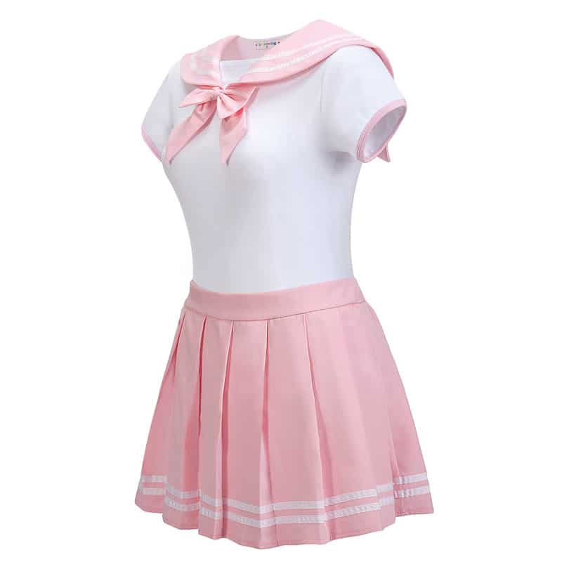Cosplay Magical Girls Pink Onesie Skirt Set