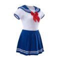 Cosplay Magical Onesie SailorBlue Skirt Set