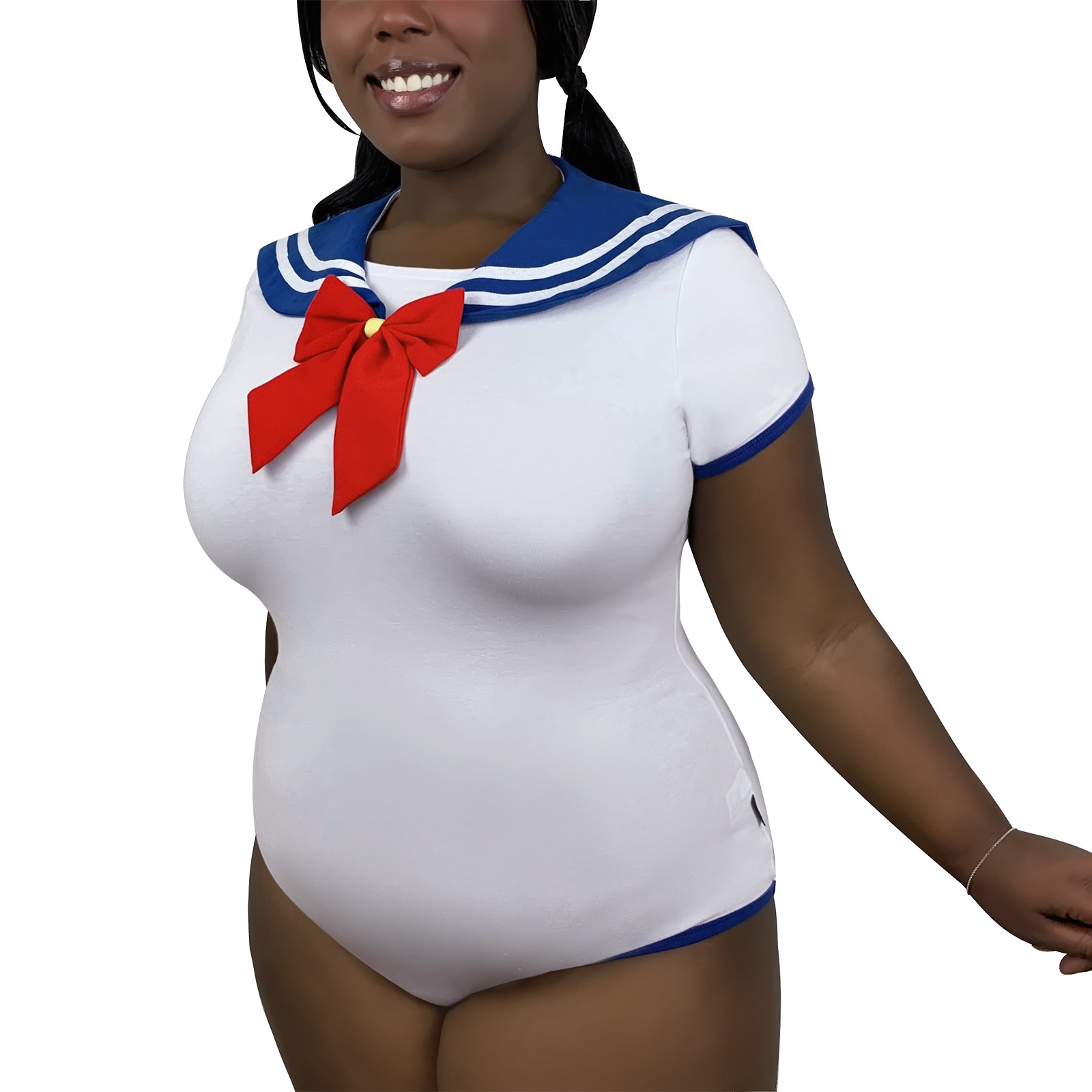 Cosplay Magical Onesie SailorBlue Skirt Set