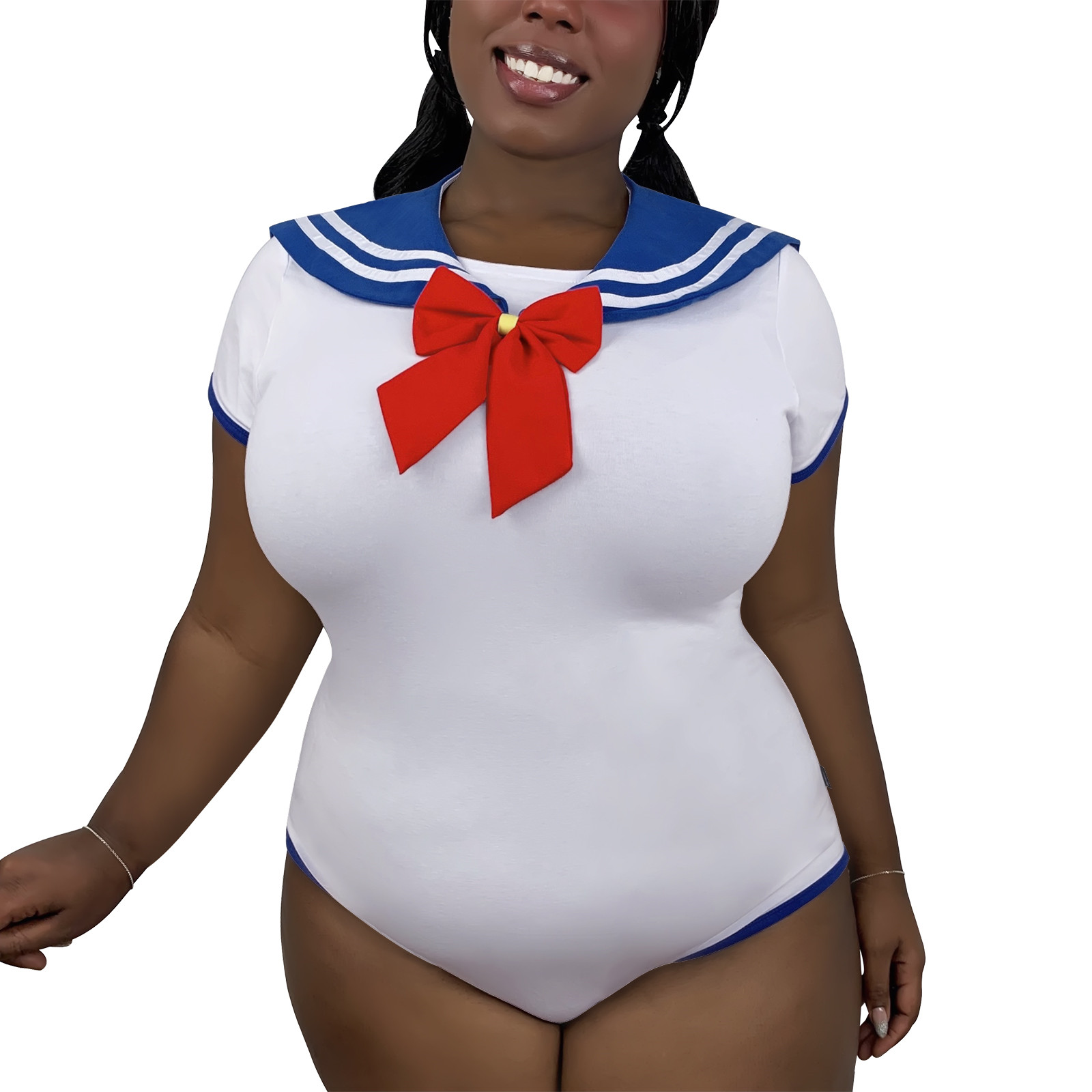 Cosplay Magical Onesie SailorBlue Skirt Set