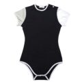 Color Block Black Onesie Bodysuit