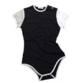 Color Block Black Onesie Bodysuit