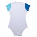 Color Block White Onesie Bodysuit