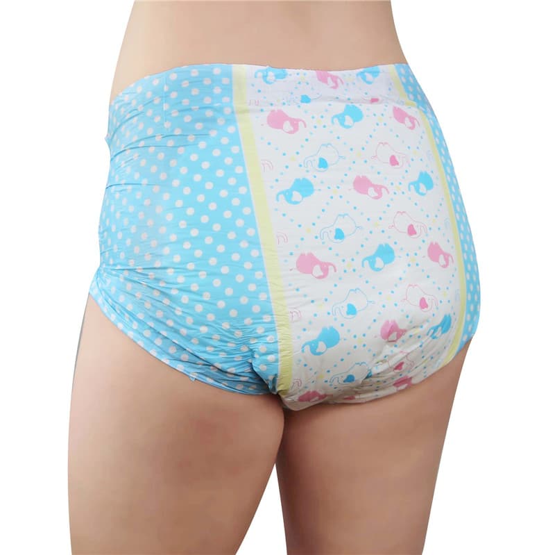 Little Trunks Printed Adult Brief Diapers