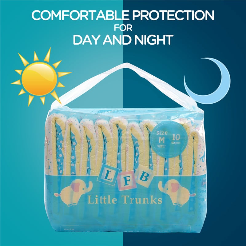 Little Trunks Printed Adult Brief Diapers