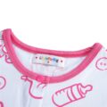 Nursery Front Snap Pink Onesie Bodysuit