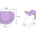 SmallShield Adult Sized Purple Pacifier