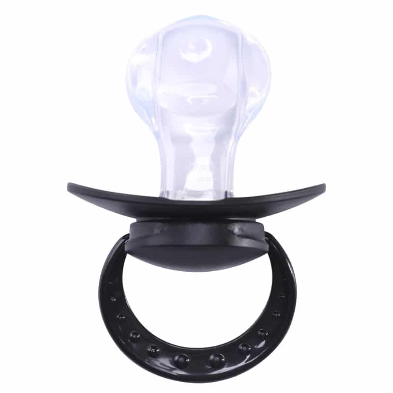 SmallShield Adult Sized Pacifier 3 Pack-Black, Green, Purple