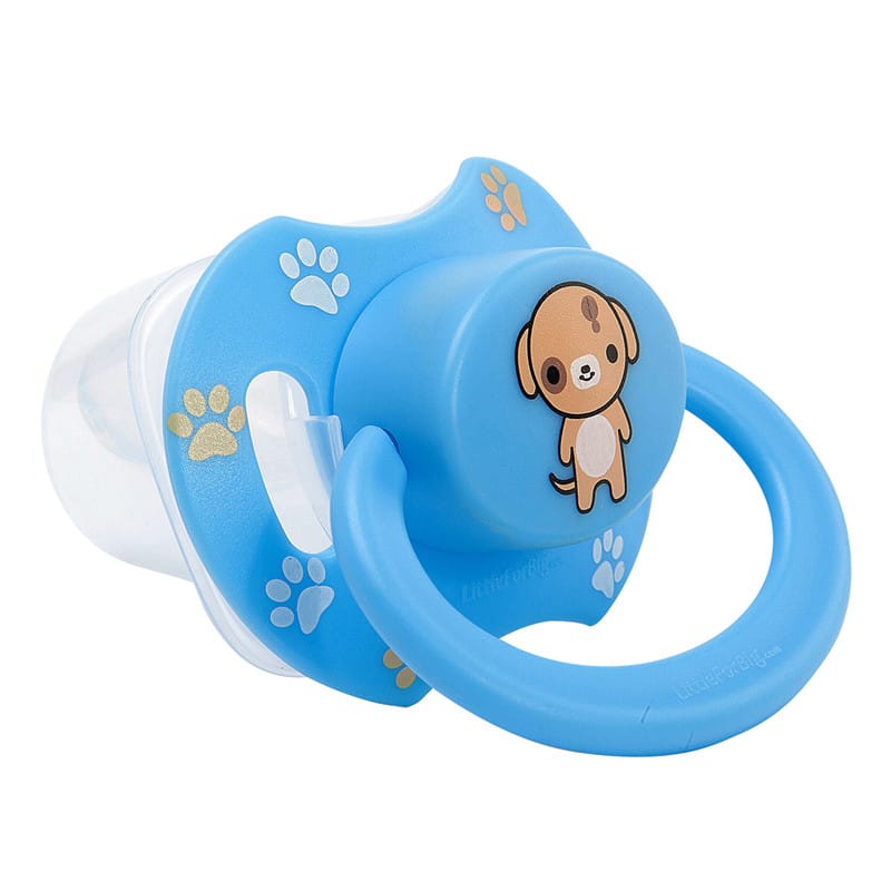 Kitty Pink & Puppy Blue Printed Pacifier Set