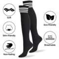 School Girl Knee High Socks- Grey & Black