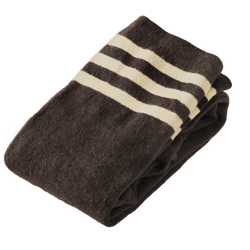 School Girl Knee High Socks- Red & Coffee