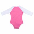 Baseball Reglan Sleeves Pink Onesie Bodysuit