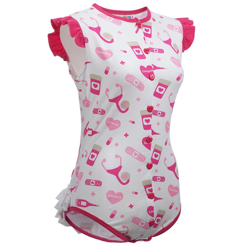 Lovesick Front Snap Onesie Bodysuit