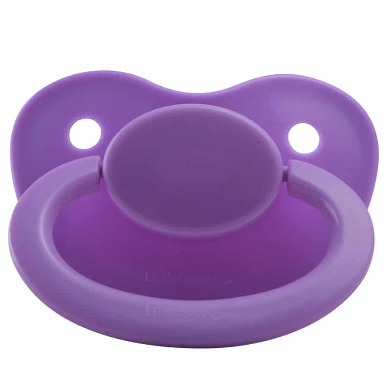 Night glow Adult Pacifier Pink and Purple Set