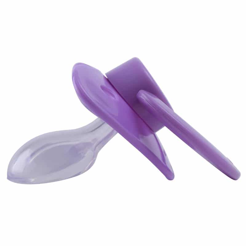 Night glow Adult Pacifier Pink and Purple Set