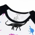 Dinosaurs Baseball Reglan Sleeves Onesie Bodysuit