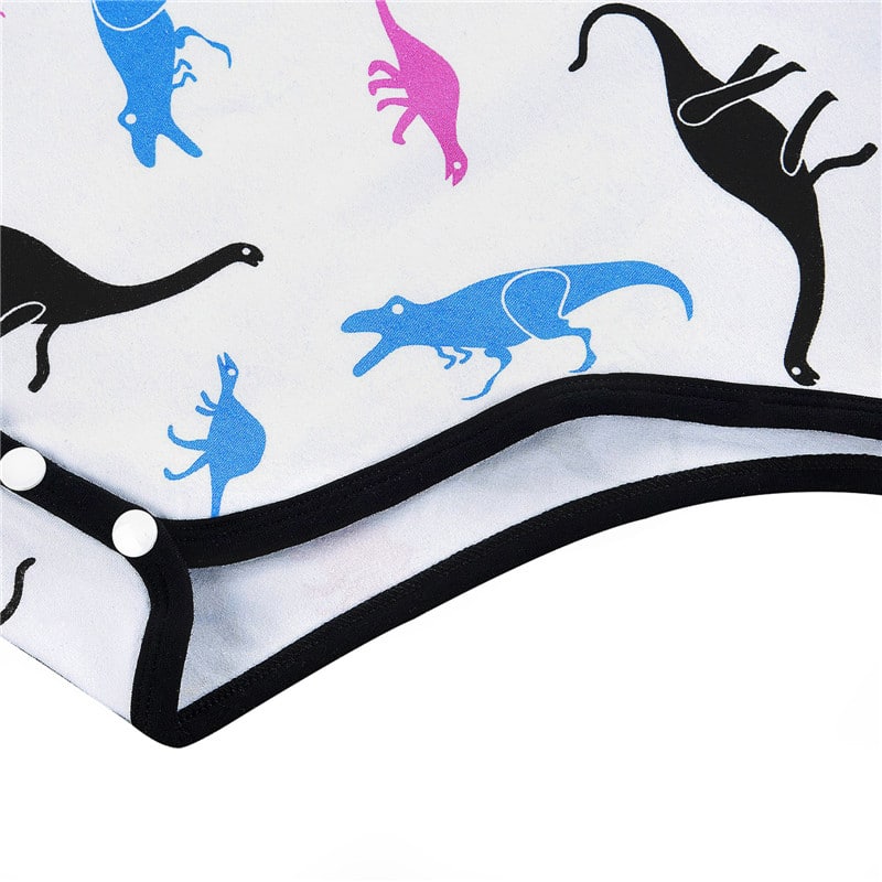 Dinosaurs Baseball Reglan Sleeves Onesie Bodysuit