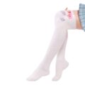 Littleforbig Cute Animal Coral Fleece Thigh High Long Socks 2 Pairs