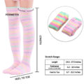 Coral Fleece Thigh High Socks 2 Pack- Ice Cream Set