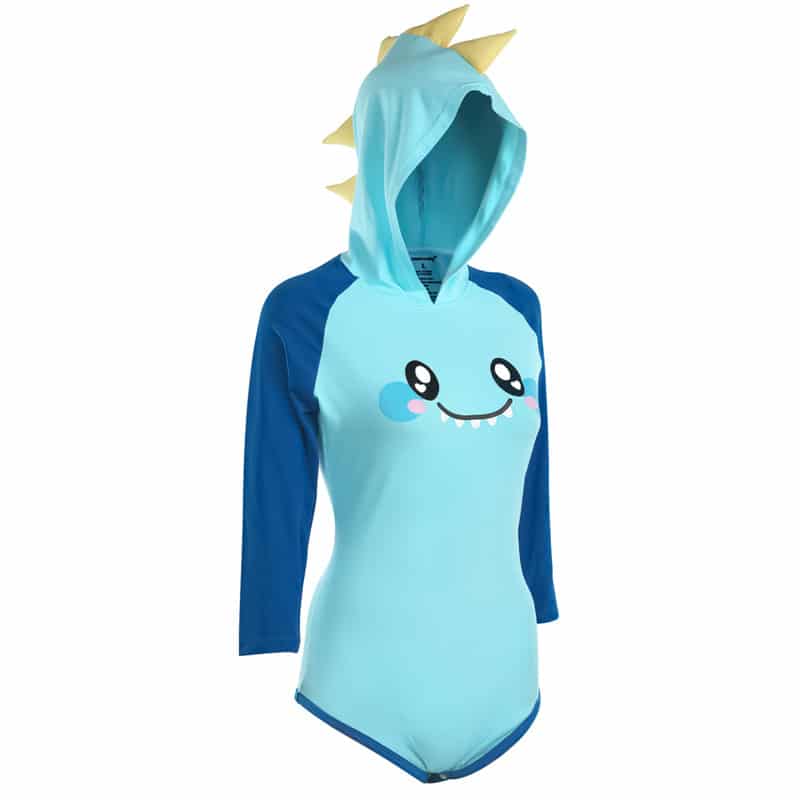 Dino Spiked Hoodie Onesie Bodysuit