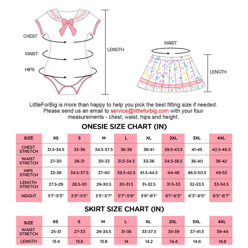 Cosplay Magical Girls Confetti Onesie Skirt Set