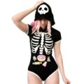Sweet Reaper Night-Glow Hoodie Onesie Bodysuit