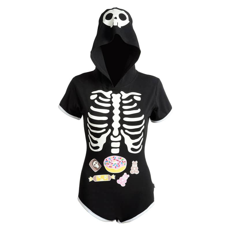 Sweet Reaper Night-Glow Hoodie Onesie Bodysuit