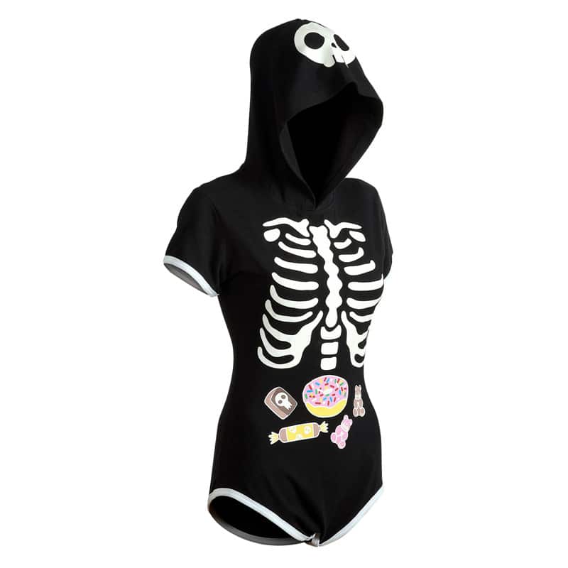 Sweet Reaper Night-Glow Hoodie Onesie Bodysuit