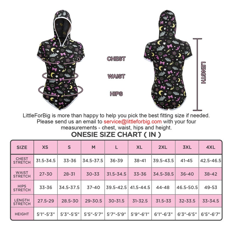 Trick or Treat Night-Glow Hoodie Onesie Bodysuit