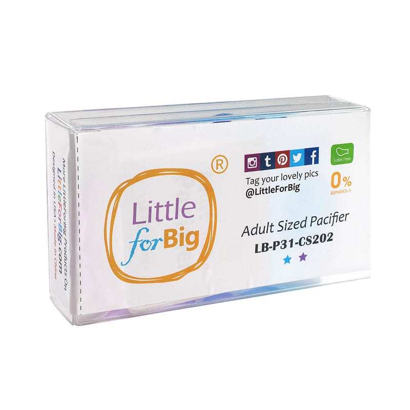 Candy Gloss Pacifiers-Blue & Purple set