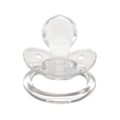 Candy Gloss Pacifiers-Black & Crystal set