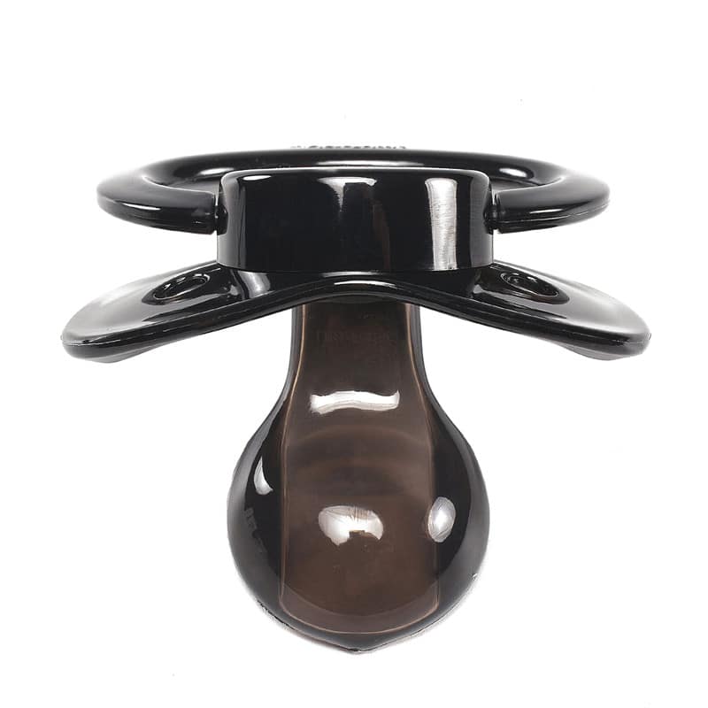 Candy Gloss Pacifiers-Black & Crystal set