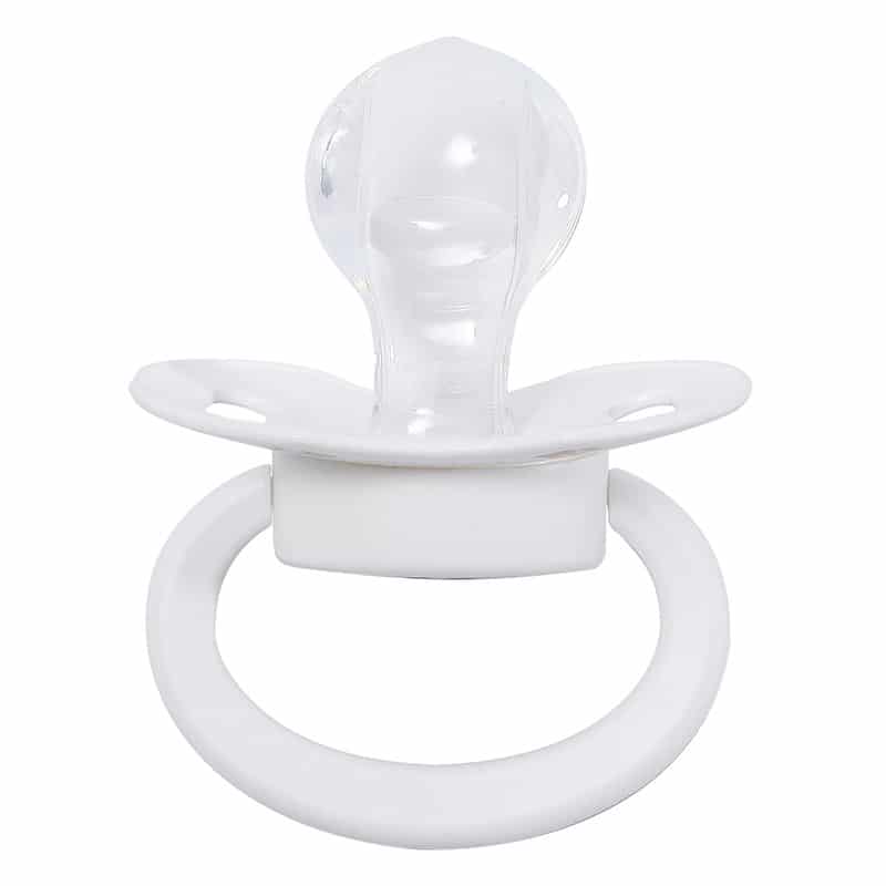 Teddy bear white & Fox Black Pacifier set