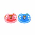 Teddy bear Pink & Fox Blue Pacifier set